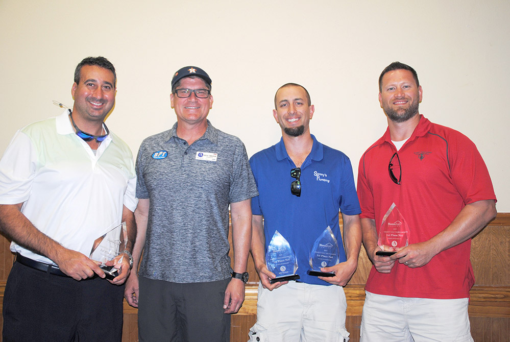 HomeAid Houston charity golf tournament 2019 first place NET winners