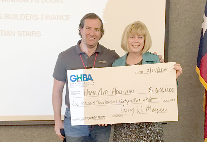 GHBA Custom Builders Council donates to HomeAid Care projects