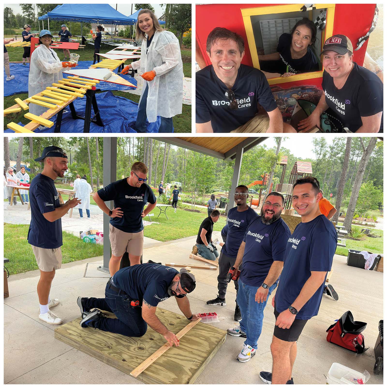 Brookfield Teams Build Playhouses for Houston Habitat Families | GHBA
