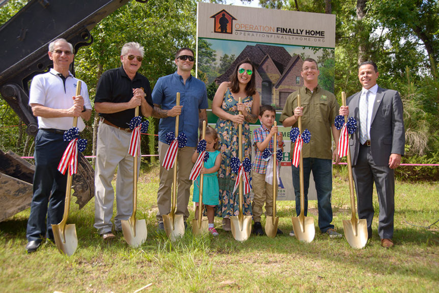 Operation Finally Home groundbreaking in The Groves, Humble TX