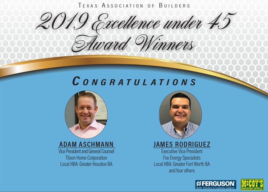 TAB Excellence Under 45 winners 2019, Adam Aschmann and James Rodriguez