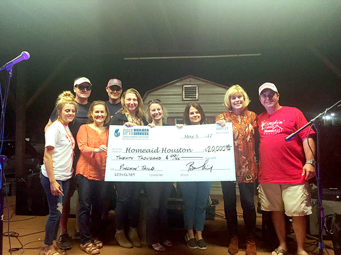 DPIS donates $20,000 to HomeAid Houston after Pinchin Tails crawfish boil fundraiser.